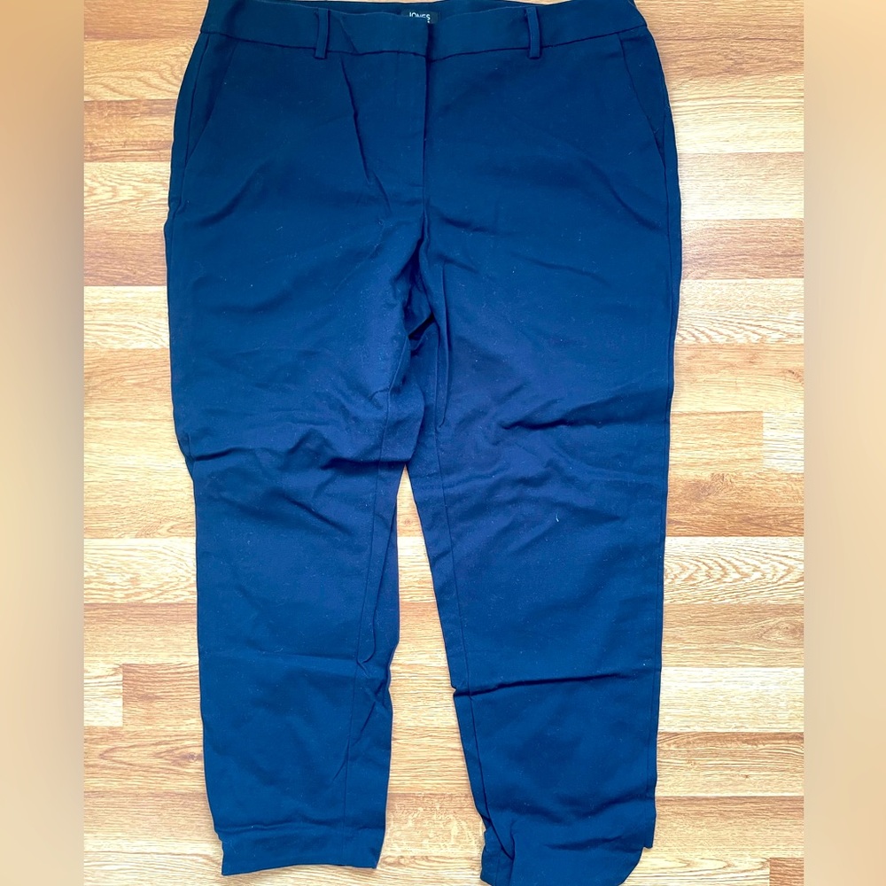 Jones New York Navy High Rise Stretch Dress Pants